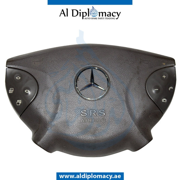 STEERING WHEEL Airbag, BROWN for Mercedes-Benz E Class W211 (2002-2009) models, Part Number UN-2118600202-BR