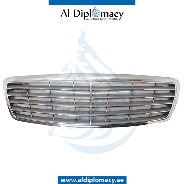 SHOW Grille, SILVER for Mercedes-Benz E Class W211 (2002-2009) models, Part Number UN-2118800383