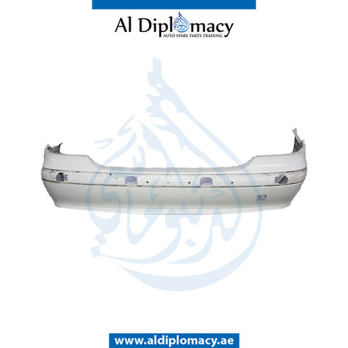 Rear Bumper, WITH MOLDING HOLE for Mercedes-Benz E Class W211 (2002-2009) models, Part Number UN-2118800883