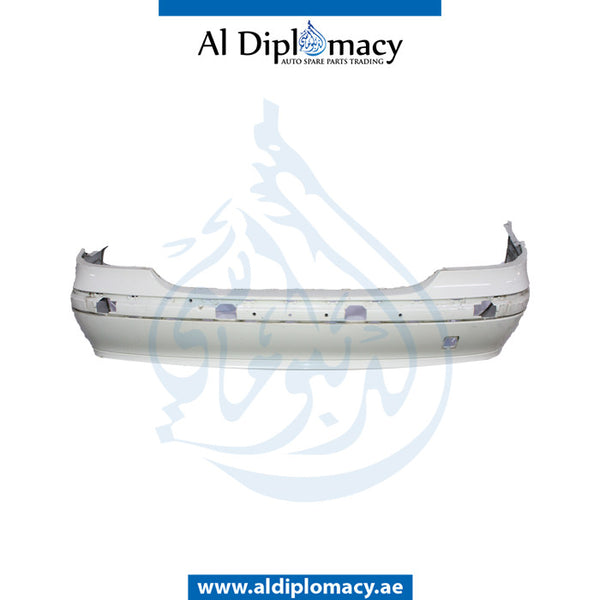 Rear Bumper, WITH MOLDING HOLE for Mercedes-Benz E Class W211 (2002-2009) models, Part Number UN-2118800883