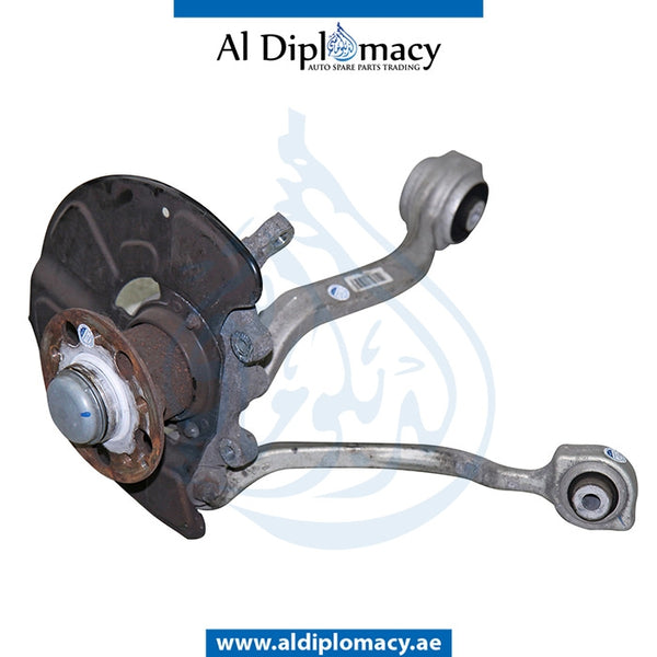 Front Left STEERING Knuckle, COMPLETE for Mercedes-Benz E Class W212 (2009-2016) models, Part Number UN-2123320700-CO