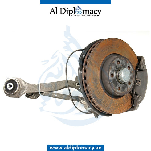 Front Left STEERING Knuckle, COMPLETE for Mercedes-Benz E Class W212 (2009-2016) models, Part Number UN-2123322301-CO