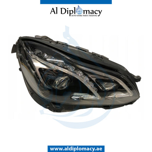 Right Headlight, DYNAMIC Led, COMPLETE for Mercedes-Benz E Class W212 (2009-2016) models, Part Number UN-2128202439-CO