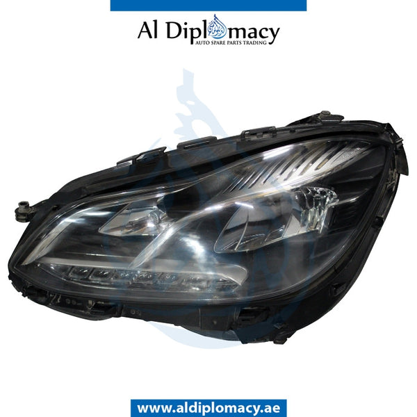Left Headlight, DYNAMIC Led, EMPTY for Mercedes-Benz E Class W212 (2009-2016) models, Part Number UN-2128202739