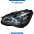 Left Headlight, DYNAMIC Led, EMPTY for Mercedes-Benz E Class W212 (2009-2016) models, Part Number UN-2128202739