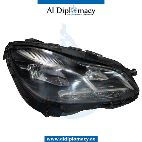 Right Headlight, DYNAMIC Led, EMPTY for Mercedes-Benz E Class W212 (2009-2016) models, Part Number UN-2128202839