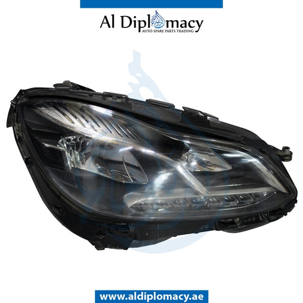 Right Headlight, DYNAMIC Led, EMPTY for Mercedes-Benz E Class W212 (2009-2016) models, Part Number UN-2128202839