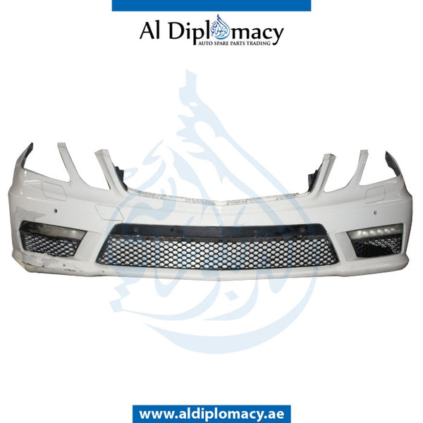 Front Bumper, WITH SENSOR AND WIPER Hole, AMG 63, COMPLETE for Mercedes-Benz E Class W212 (2009-2016) models, Part Number UN-2128803140-CO