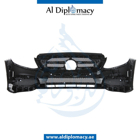 Front Bumper, WITH SENSOR Hole, COMPLETE for Mercedes-Benz E Class W213 (2017-2023) models