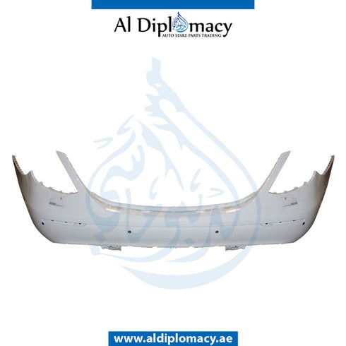 Rear Bumper, WITH SENSOR Hole, EMPTY for Mercedes-Benz E Class W213 (2017-2023) models, Part Number UN-2138850425