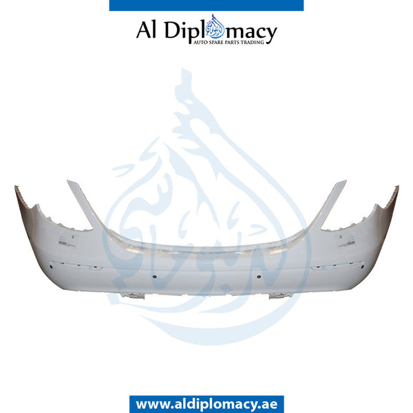 Rear Bumper, WITH SENSOR Hole, EMPTY for Mercedes-Benz E Class W213 (2017-2023) models, Part Number UN-2138850425