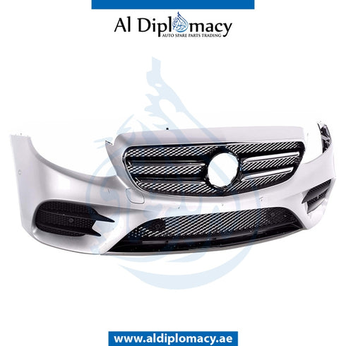Used Mercedes-Benz E Class W213 Front Bumper, With Sensor Hole, Complete Part Number 2138852700