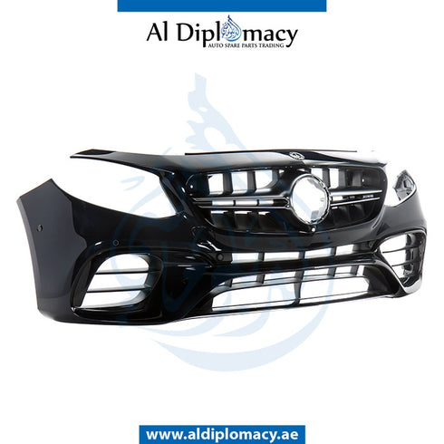 Front Bumper, WITH SENSOR Hole, COMPLETE for Mercedes-Benz E Class W213 (2017-2023) models