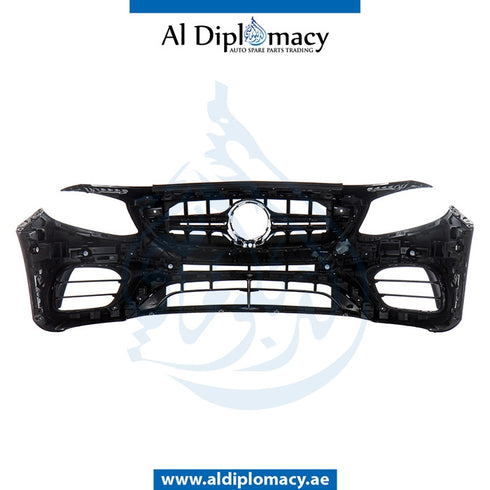 Front Bumper, WITH SENSOR Hole, COMPLETE for Mercedes-Benz E Class W213 (2017-2023) models
