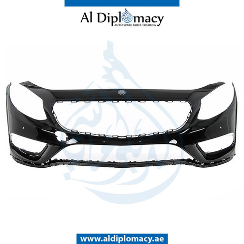 Front Bumper, WITH SENSOR Hole, EMPTY for Mercedes-Benz S Class Coupe C217 (2015-2021) models, Part Number UN-2178850125