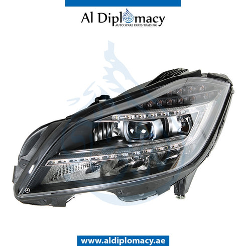 Left Headlight, STATIC LED for Mercedes-Benz CLS Class W218 (2011-2018) models, Part Number UN-2188203359