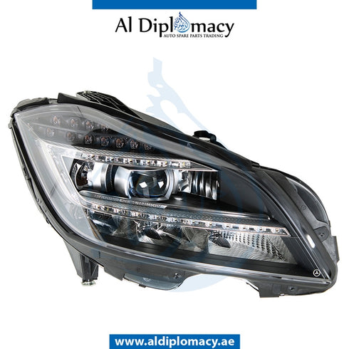 Right Headlight, STATIC LED for Mercedes-Benz CLS Class W218 (2011-2018) models, Part Number UN-2188203459