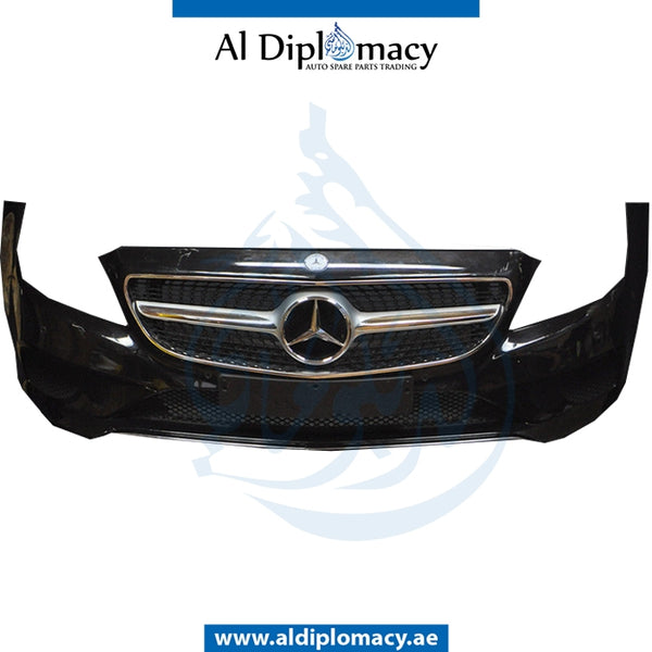 Front Bumper, WITH SENSOR AND WIPER Hole, COMPLETE for Mercedes-Benz CLS Class W218 (2011-2018) models, Part Number UN-2188850025-CO