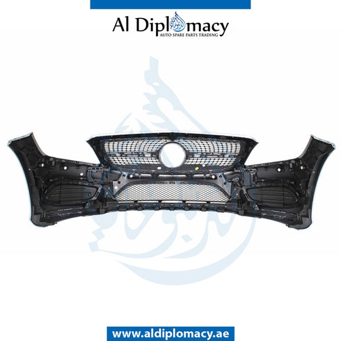 Front Bumper, WITH SENSOR Hole, COMPLETE for Mercedes-Benz CLS Class W218 (2011-2018) models