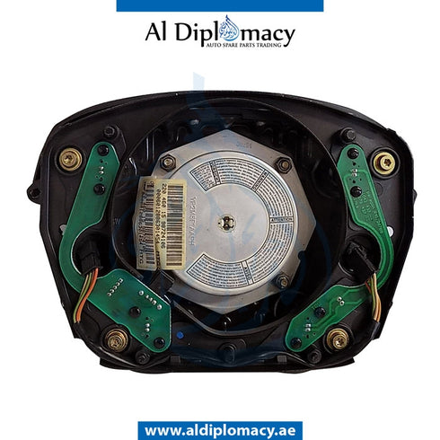 STEERING WHEEL Airbag, BLACK for Mercedes-Benz CL Class W215 (1999-2005) models, Part Number UN-2204601598-BK