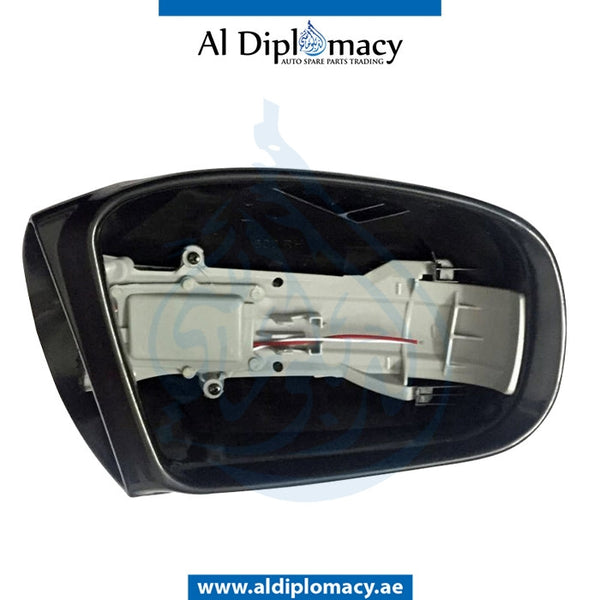 Left Mirror Cover, BLACK for Mercedes-Benz CL Class W215 (1999-2005) models, Part Number UN-2208100164-BK