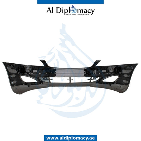 Front Bumper, WITH SENSOR AND WIPER Hole, Normal, EMPTY for Mercedes-Benz S Class W221 (2006-2013) models, Part Number UN-2218800040