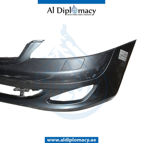 Front Bumper, WITH SENSOR AND WIPER Hole, Normal, COMPLETE for Mercedes-Benz S Class W221 (2006-2013) models, Part Number UN-2218800040-CO