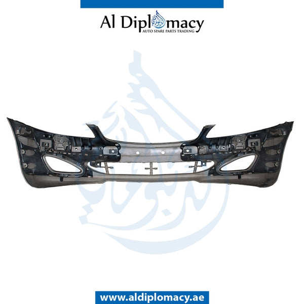 Front Bumper, WITH SENSOR AND WIPER Hole, Normal, EMPTY for Mercedes-Benz S Class W221 (2006-2013) models, Part Number UN-2218801040