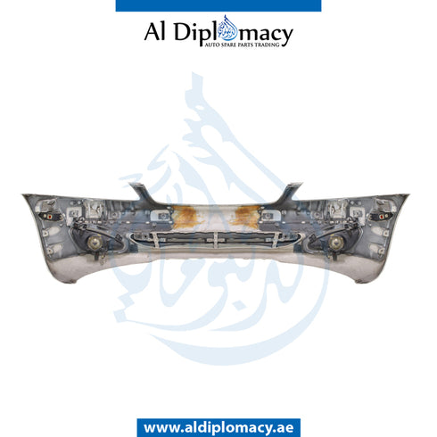 Front Bumper, WITH SENSOR AND WIPER Hole, COMPLETE for Mercedes-Benz S Class W221 (2006-2013) models