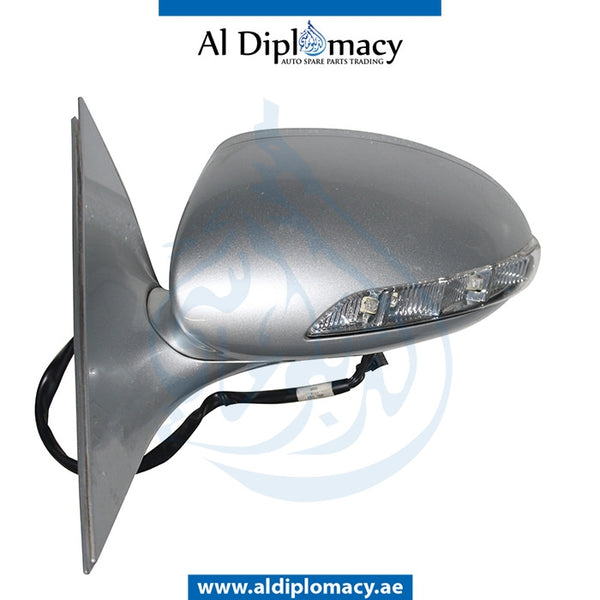 Left Mirror, SILVER for Mercedes-Benz S Class W221 (2006-2013) models, Part Number UN-221MIR-L-17W-SL
