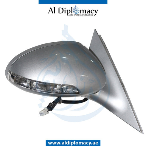 Right Mirror, SILVER for Mercedes-Benz S Class W221 (2006-2013) models, Part Number UN-221MIR-R-15W-SL