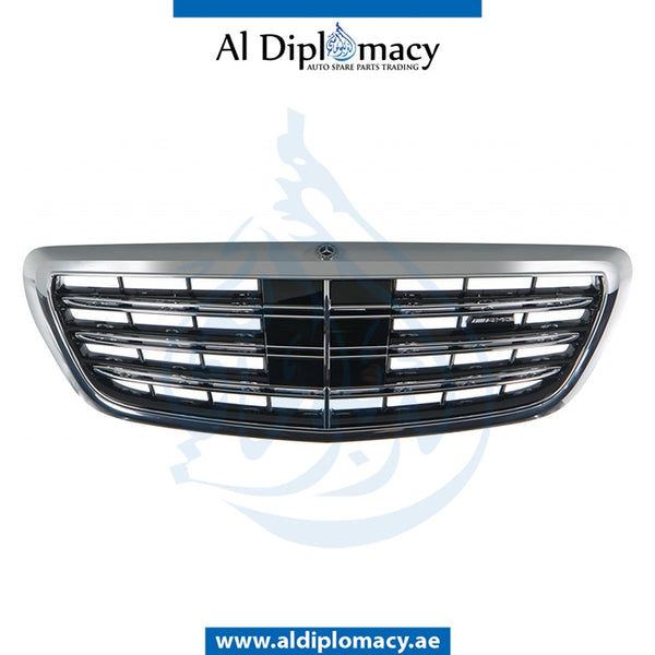 SHOW GRILLE for Mercedes-Benz S Class W222 (2014-2020) models, Part Number UN-2228802500 9040