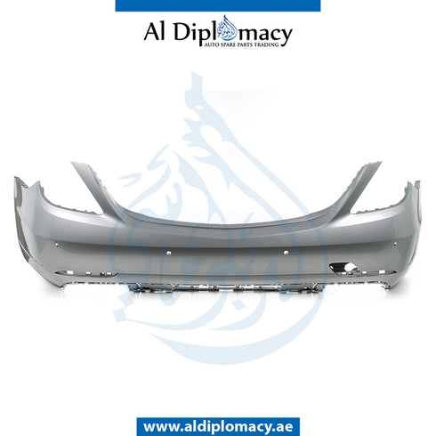 Rear Bumper, WITH SENSOR Hole, EMPTY for Mercedes-Benz S Class W222 (2014-2020) models, Part Number UN-2228850225