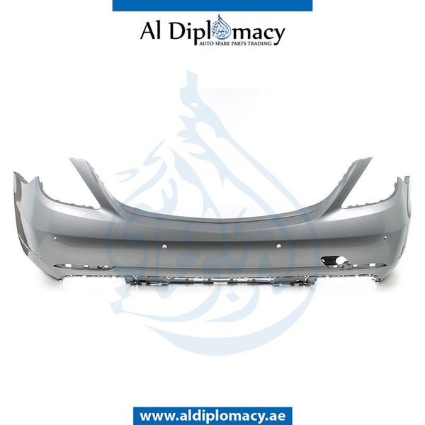 Rear Bumper, WITH SENSOR Hole, EMPTY for Mercedes-Benz S Class W222 (2014-2020) models, Part Number UN-2228850225