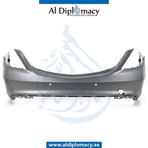 Rear Bumper, WITH SENSOR Hole, EMPTY for Mercedes-Benz S Class W222 (2014-2020) models, Part Number UN-2228851625