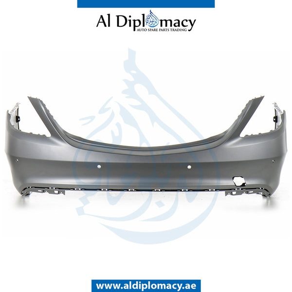 Rear Bumper, WITH SENSOR Hole, EMPTY for Mercedes-Benz S Class W222 (2014-2020) models, Part Number UN-2228851625