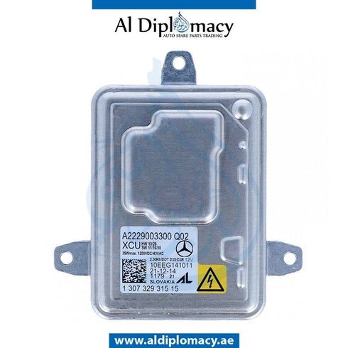 XENON HEADLIGHT CONTROL UNIT for Mercedes-Benz CLA Class W117 (2013-2022) models, Part Number UN-2229003300