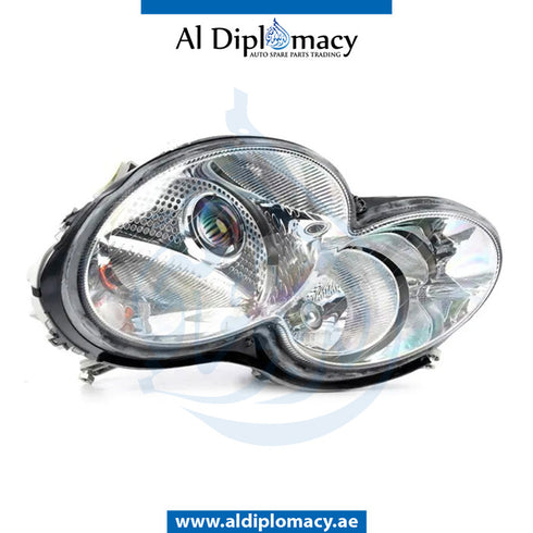Left Headlight, BI Xenon, COMPLETE for Mercedes-Benz SL Class W230 (2002-2011) models, Part Number UN-2308200559-CO