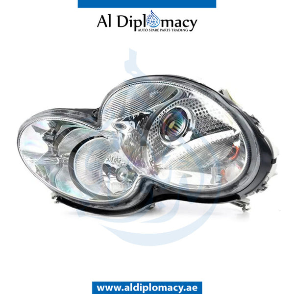 Right Headlight, BI Xenon, COMPLETE for Mercedes-Benz SL Class W230 (2002-2011) models, Part Number UN-2308200659-CO