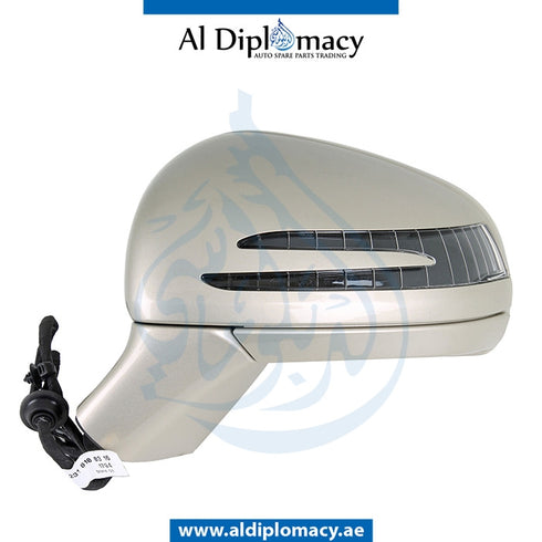 Left Mirror Frame, WITHOUT Glass, WITH COVER for Mercedes-Benz SL Class W231 (2013-2020) models, Part Number UN-2318100376