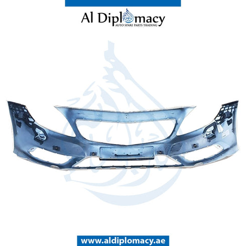 Front Bumper, WITH SENSOR AND WIPER Hole, EMPTY for Mercedes-Benz B Class W246 (2011-2019) models, Part Number UN-2468800240