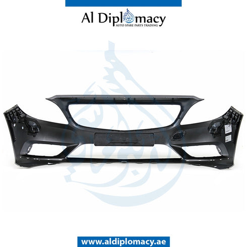 Front Bumper, WITH WIPER Hole, EMPTY for Mercedes-Benz B Class W246 (2011-2019) models, Part Number UN-2468800340