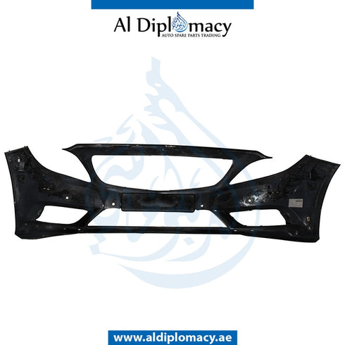 Front Bumper, WITH SENSOR AND WIPER Hole, EMPTY for Mercedes-Benz B Class W246 (2011-2019) models, Part Number UN-2468800540
