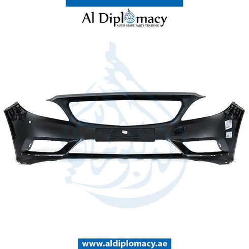 Front Bumper, WITHOUT Senor, AND WIPER Hole, EMPTY for Mercedes-Benz B Class W246 (2011-2019) models, Part Number UN-2468800740