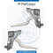 HOOD Hinge, SET for Mercedes-Benz M Class W164 (2006-2011) models, Part Number UN-2518800428