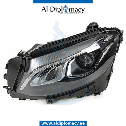 Left Headlight, STATIC Led, EMPTY for Mercedes-Benz GLC Class W253 (2015-2022) models, Part Number UN-2539060901