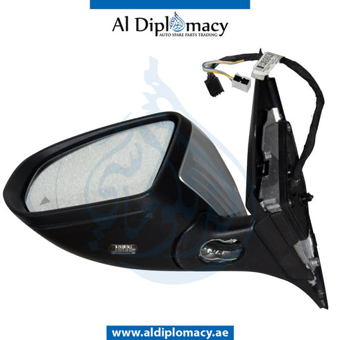 Left Mirror, Silver, COMPLETE for Mercedes-Benz GLC Class W253 (2015-2022) models