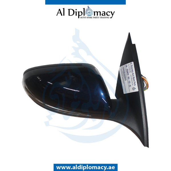 Right Mirror, Blue, COMPLETE for Mercedes-Benz GLC Class W253 (2015-2022) models, Part Number UN-253MIR-RH-CO-BL