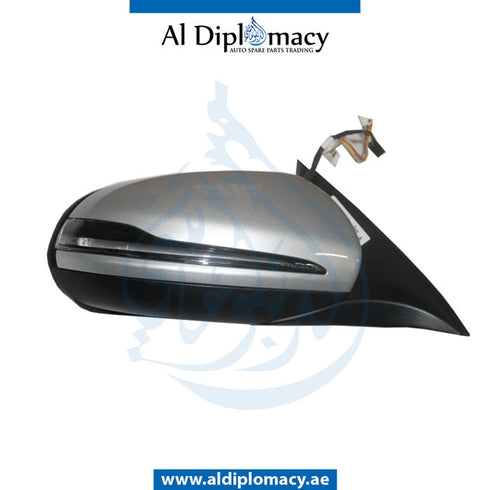 Right Mirror, Silver, COMPLETE for Mercedes-Benz GLC Class W253 (2015-2022) models, Part Number UN-253MIR-RH-CO-SL