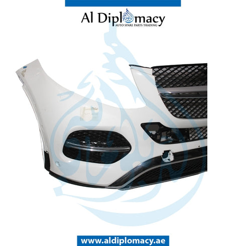 Front Bumper, WITH SENSOR Hole, Normal, COMPLETE for Mercedes-Benz GL Class C292 (2015-2020) models, Part Number UN-2928850625-CO